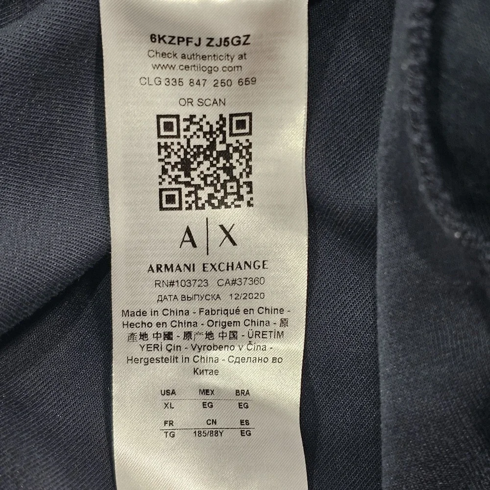 Armani Exchange, Men's XL Sports Pants W/Draw Strings,‎ 3 Pockets 6KZPFJ ZJ5GZ
